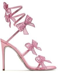 Rene Caovilla - Sandales Cleo 105 Mm À Détail De Nœud - Lyst