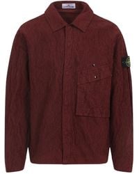 Stone Island - Corduroy Patch-Pocket Shirt - Lyst