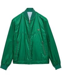 Prada - Reversible Re-Nylon Bomber Jacket - Lyst