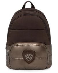 Blauer - Quilted Crystal-Embellished Backpack - Lyst