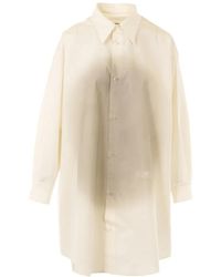 MM6 by Maison Margiela - Long-Sleeve Shirt Mini Dress - Lyst