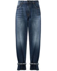 womens jeans with pearls on them