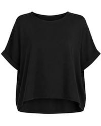 Dusan - Rolled-Cuff Silk T-Shirt - Lyst