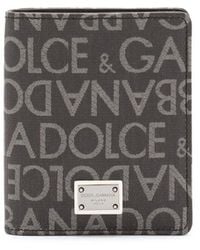 Dolce & Gabbana - Coated Jacquard Bi-Fold Card Holder - Lyst