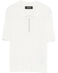 Marc Cain - Zipped Polo Top - Lyst