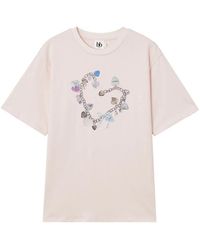 B+ AB - Charm-Print T-Shirt - Lyst