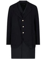 Comme des Garçons - Layered Pearl-Button Coat - Lyst