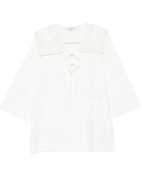 Sea - Vestido con cuello de encaje - Lyst