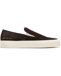 Common Projects - Suede Slip-on Sneakers - Lyst