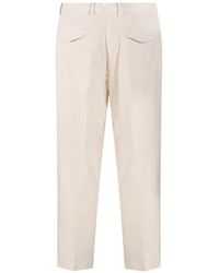 Santaniello - Pleated Corduroy Straight-Leg Trousers - Lyst