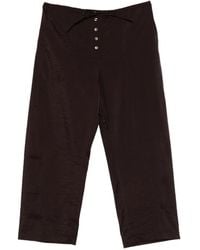 Studio Nicholson - Pantalon Hera Boutonné À Liens Noués - Lyst