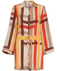 Amir Slama - Striped Tie-Waist Dress - Lyst