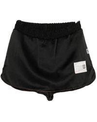 Maison Mihara Yasuhiro - Logo-Patch Elasticated-Waist Shorts - Lyst