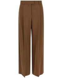 Brunello Cucinelli - Monile Wide-Leg Trousers - Lyst