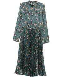 Nissa - Floral-Print Pleated Dress - Lyst