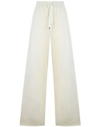 Herno - Drawstring Wide-Leg Trousers - Lyst