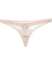 Fleur Of England - Sig Lace Thong - Lyst