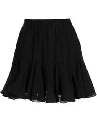 B+ AB - Elasticated-waistband Textured A-line Skirt - Lyst