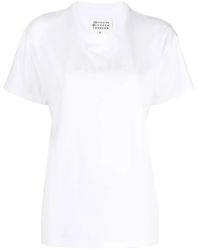 Maison Margiela - Cotton Crew-Neck Logo Tee - Lyst