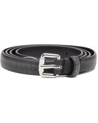 DIESEL - 1.4Cm Belt With Slim Buckle - Lyst