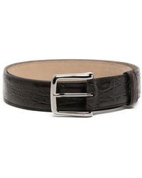 Tod's - Logo-Engraved Leather Belt - Lyst