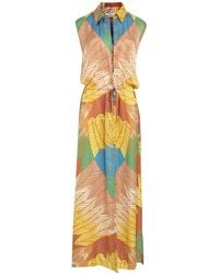 Amir Slama - Vestido largo con estampado gráfico - Lyst