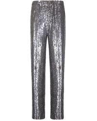 P.A.R.O.S.H. - Sequined Trousers With Elasticated Waist - Lyst