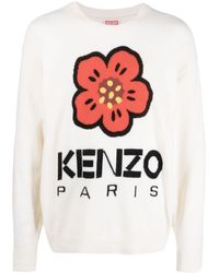 KENZO - Pullover mit Boke Flower-Intarsie - Lyst
