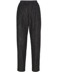 Brunello Cucinelli - Elasticized Waist Jeans Black - Lyst