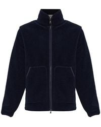 Moncler - Logo-Patch Zip-Up Sweater - Lyst