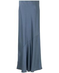 Vince - Satin-Finish Asymmetric-Seam Skirt - Lyst