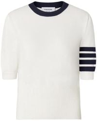 Thom Browne - Hector Intarsia 4-Bar T-Shirt - Lyst