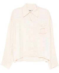 OPEN YY - Checked Bead-Pockets Shirt - Lyst