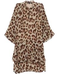 Luisa Cerano - Leopard-Print Midi Dress - Lyst