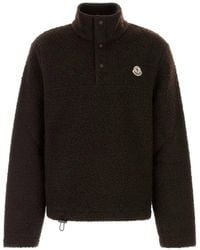 Moncler - Logo-Patch High-Neck Sweater - Lyst