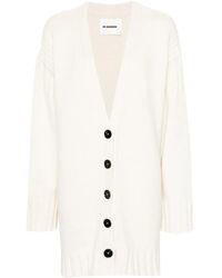 Jil Sander - Cárdigan con cuello en V - Lyst