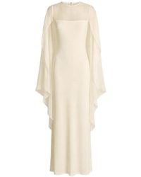 Alberta Ferretti - Sheer Overlay Maxi Dress - Lyst