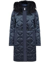 Betty Barclay - Fur-Trim Hooded Coat - Lyst