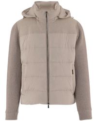 Moorer - Plumífero Con Cremallera - Lyst