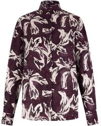 Shanghai Tang - Floral-Print Button-Up Shirt - Lyst