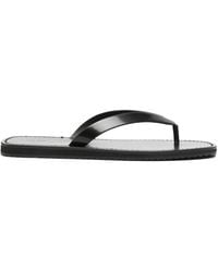The Row - City Leather Flip Flops - Lyst