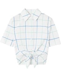 Burberry - Camisa Corta A Cuadros - Lyst