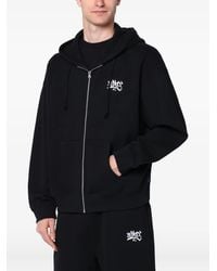 AWAKE NY - Logo-Print Zip-Up Hoodie - Lyst