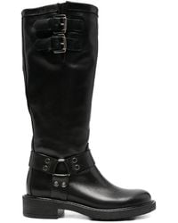METISSE - 40Mm Buckle-Strap Leather Boots - Lyst