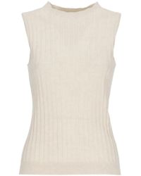 Peserico - Ribbed-Knit Tank Top - Lyst
