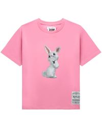 Izzue - Bunny-print Cotton T-shirt - Lyst