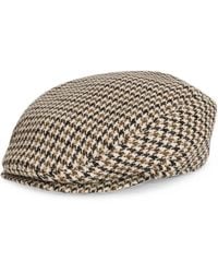 Dolce & Gabbana - Houndstooth Wool Flat Cap - Lyst