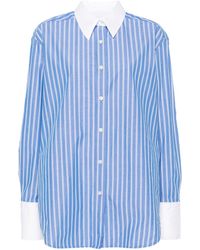 Samsøe & Samsøe - Salovas Striped Organic Cotton Shirt - Lyst