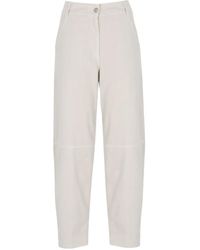 Panicale - Pantalon En Coton À Coupe Fuselée - Lyst