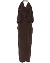 Alysi - Halterneck Maxi Dress - Lyst
